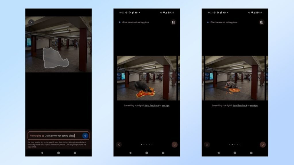 تصاویر هوش مصنوعی پیکسل 9