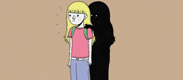 آگورافوبیا یا وحشت بیرون آمدن از خانه؛ علائم، علل و درمان_دریای تکنولوژی 13 سایه ترسناک پشت دختر کارتونی